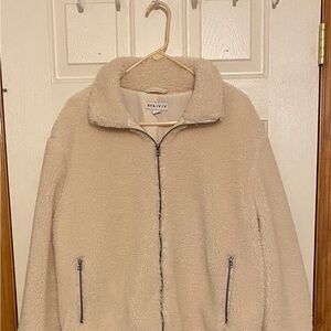 Ava & Viv Women's Soft Cream Teddy Jacket